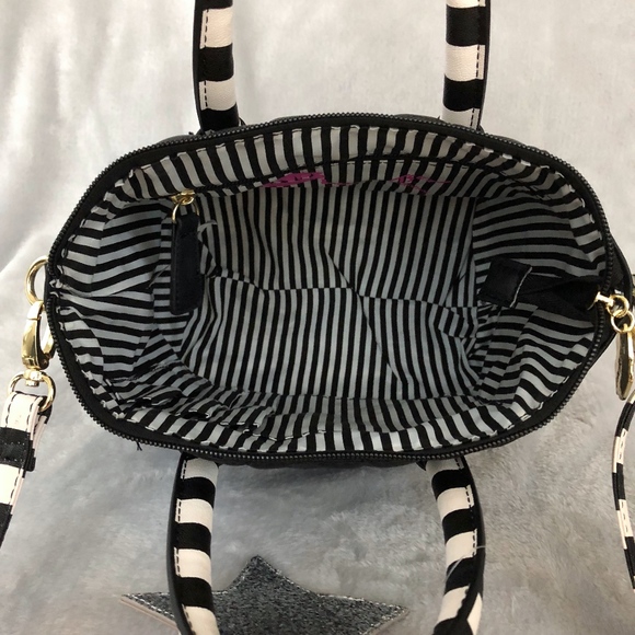 Luv Betsey Small Satchel - Black/White - Picture 7 of 8